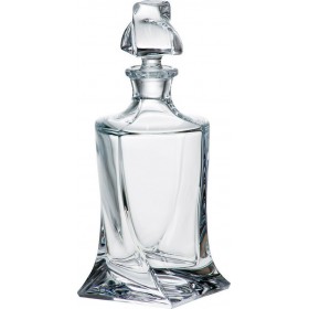 Bohemia Quadro Καράφα Σερβιρίσματος Ουίσκι Κρυστάλλινη με Πώμα 850ml Bohemia Quadro Καράφα Σερβιρίσματος Ουίσκι Κρυστάλλινη με Πώμα 850ml