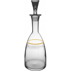 Bohemia Elisabeth Καράφα Σερβιρίσματος Λικέρ Κρυστάλλινη με Πώμα Gold 1000ml