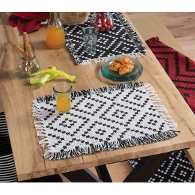 Nef-Nef Lovera Σουπλά Υφασμάτινο Μαύρο 48x33cm