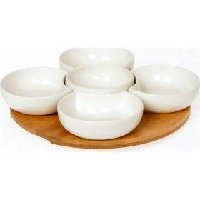 Cryspo Trio Lotos Ορντεβιέρα 5 Θέσεων από Πορσελάνη με ΒάσηΚωδικός: 65.000.137 