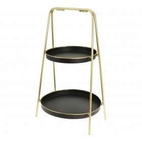 JK Home Decoration Εταζέρα 2 Θέσεων ΜεταλλικήΚωδικός: 891700 