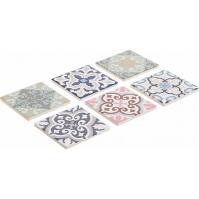 Inart Σουβέρ Κεραμικό Πολύχρωμο 10x10cm 6τμχΚωδικός: 3-60-151-0004  Inart Σουβέρ Κεραμικό Πολύχρωμο 10x10cm 6τμχΚωδικός: 3-60-151-0004