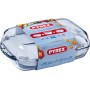 Pyrex Γάστρα Ορθογώνια Γυάλινη με Γυάλινο Καπάκι 35x22cm 2τμχΚωδικός: 390187 