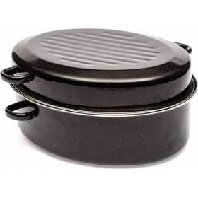 Homestyle Γάστρα Οβάλ από Αλουμίνιο με Σχάρα 42x34cmΚωδικός: 3807420  Homestyle Γάστρα Οβάλ από Αλουμίνιο με Σχάρα 42x34cmΚωδικός: 3807420