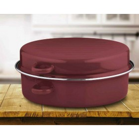 Melia Γάστρα Οβάλ από Αλουμίνιο Burgundy 38x27cmΚωδικός: ROASTY/B  Melia Γάστρα Οβάλ από Αλουμίνιο Burgundy 38x27cmΚωδικός: ROASTY/B