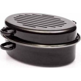 Homestyle Γάστρα Οβάλ από Αλουμίνιο με Σχάρα 38x28cmΚωδικός: 3807380-3  Homestyle Γάστρα Οβάλ από Αλουμίνιο με Σχάρα 38x28cmΚωδικός: 3807380-3
