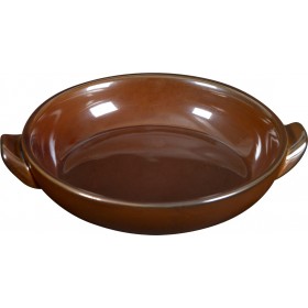 Venus Σαγανάκι Στρογγυλό Ατομικό Πυρίμαχο Σκεύος από Πορσελάνη 19x19cm