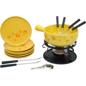 Formaggio Σκεύος για Φοντύ με Ρεσώ από Πορσελάνη