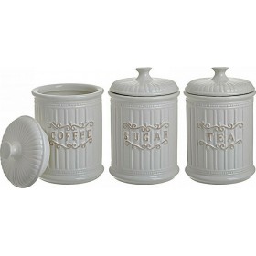 Click Βάζο Καφέ από Πορσελάνη σε Λευκό Χρώμα 11x11x17cm 3τμχΚωδικός: 6-60-690-0012 