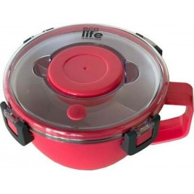 Ecolife Double Wall Round Δοχείο Φαγητού Θερμός Πλαστικό Ροζ 850mlΚωδικός: 33-BO-9071 