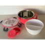 Ecolife Double Wall Round Δοχείο Φαγητού Θερμός Πλαστικό Ροζ 850mlΚωδικός: 33-BO-9071 