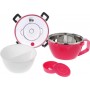 Ecolife Double Wall Round Δοχείο Φαγητού Θερμός Πλαστικό Ροζ 850mlΚωδικός: 33-BO-9071 