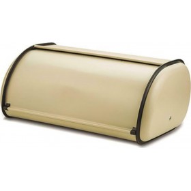 Nava Terrestrial Ψωμιέρα με Καπάκι Μεταλλική σε Μπεζ Χρώμα 43.5x43.5x18.5cm