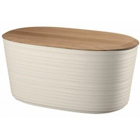 Marva Tierra Ψωμιέρα με Καπάκι Πλαστική σε Λευκό Χρώμα 39.2x23.2x19cm