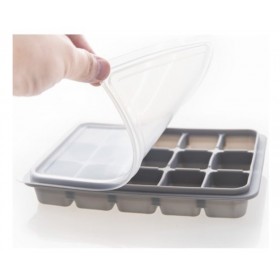 Παγοθήκη Κύβος από Σιλικόνη 15 Θέσεων με Καπάκι Γκρι 4512623 Παγοθήκη Κύβος από Σιλικόνη 15 Θέσεων με Καπάκι Γκρι 4512623