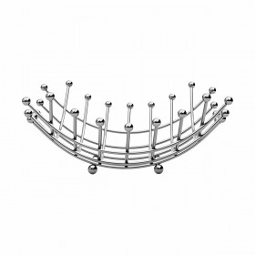 Estia Φρουτιέρα Inox Γκρι 29.9x29.9x13cm Estia Φρουτιέρα Inox Γκρι 29.9x29.9x13cm
