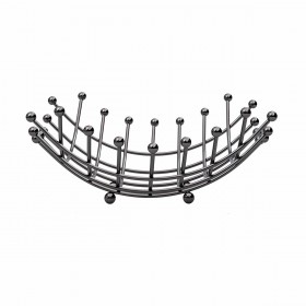 Estia Φρουτιέρα Inox Μαύρη 29.9x29.9x13cm Estia Φρουτιέρα Inox Μαύρη 29.9x29.9x13cm