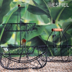 Espiel Φρουτιέρα Μεταλλική Μαύρη 23x15x15cm Espiel Φρουτιέρα Μεταλλική Μαύρη 23x15x15cm