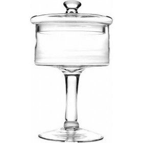 Μπισκοτιέρα Διάφανη Γυάλινη