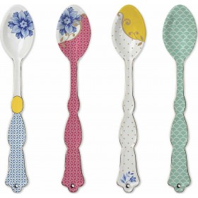 PiP Studio Royal Σετ Κουτάλια Καφέ/Τσαγιού από Πορσελάνη Πολύχρωμα 13.2cm 51060001 4τμχ PiP Studio Royal Σετ Κουτάλια Καφέ/Τσαγιού από Πορσελάνη Πολύχρωμα 13.2cm 51060001 4τμχ