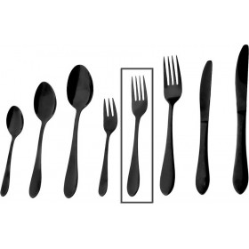 Espiel Prime Πιρούνι Φρούτου/Γλυκού Ανοξείδωτο Μαύρο 17.8cm