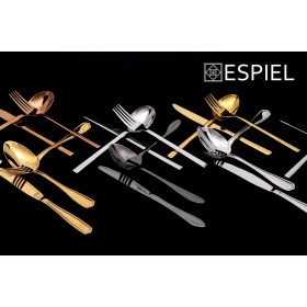 Espiel Divine Πιρούνι Φρούτου/Γλυκού Ανοξείδωτο Ροζ Χρυσό 19cm