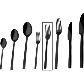 Espiel Divine Πιρούνι Φρούτου/Γλυκού Ανοξείδωτο Μαύρο 19cm