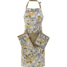 Click Ποδιά Κουζίνας με Γάντι και Πιάστρα σε Λευκό Χρώμα 6-60-121-0018 3τμχ