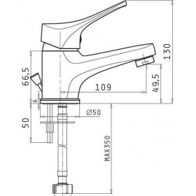 Pyramis Serra Αναμεικτική Μπαταρία Νιπτήρα ΑσημίΚωδικός: 090925701 