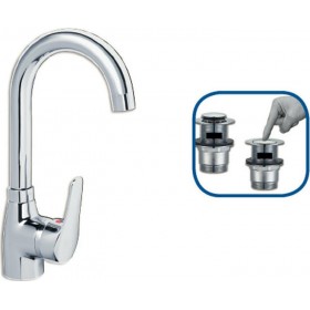 Viospiral Poem Αναμεικτική Μπαταρία Νιπτήρα Ψηλή ΑσημίΚωδικός: 36-6094 