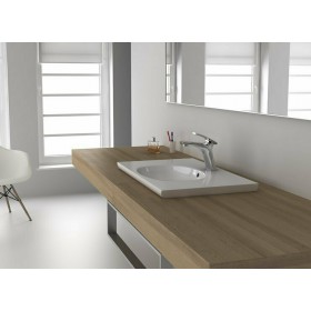 Orabella Carrera Αναμεικτική Μπαταρία Νιπτήρα Ασημί