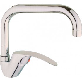 811732 Αναμεικτική Μπαταρία Νιπτήρα Ασημί