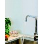 811732 Αναμεικτική Μπαταρία Νιπτήρα Ασημί