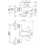 Ideal Standard Cerafine-D BC494AA Αναμεικτική Μπαταρία Μπανιέρας Ασημί