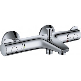 Grohe Grohtherm 800 34576000 Μπαταρία Μπανιέρας Θερμοστατική Ασημί