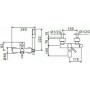 La Torre New Tech 12019-110 Αναμεικτική Μπαταρία Μπανιέρας Πλήρες Σετ Inox Ασημί