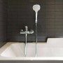 Hansgrohe Logis 71400 Αναμεικτική Μπαταρία Μπανιέρας Ασημί