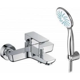 Viospiral Tetra 36-5021 Αναμεικτική Μπαταρία Μπανιέρας Πλήρες Σετ Ασημί