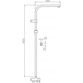 Tema Hill Στήλη Ντουζ ChromeΚωδικός: 53110-1 