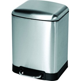 Estia 02-0202 Inox Καλαθάκι Μπάνιου 6lt Ασημί