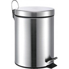 Estia 02-0066 Inox Καλαθάκι Μπάνιου 12lt Ασημί