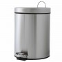 Estia 02-0066 Inox Καλαθάκι Μπάνιου 12lt Ασημί