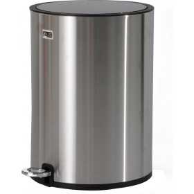 Estia 02-0226 Μεταλλικό Καλαθάκι Μπάνιου 6lt Ασημί