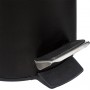Pakoworld Dustbin Μεταλλικό Καλαθάκι Μπάνιου 3lt Black Oak
