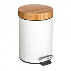 Pakoworld Nature Μεταλλικό Καλαθάκι Μπάνιου 3lt Λευκό