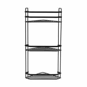 Estia Elegant 02-6488 Γωνιακή Επιτοίχια Ραφιέρα Μπάνιου Μεταλλική με 3 Ράφια 20.1x20.1x53.6cm