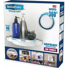 03004RTH50WH Επιτοίχια Ραφιέρα Μπάνιου Πλαστική με 1 Ράφι και Βεντούζες 30x34.5x6.5cm