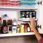 03004RTH50WH Επιτοίχια Ραφιέρα Μπάνιου Πλαστική με 1 Ράφι και Βεντούζες 30x34.5x6.5cm