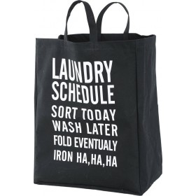 Nef-Nef Schedule 022368 Καλάθι Απλύτων Υφασμάτινο 40x25x53cm Μαύρο