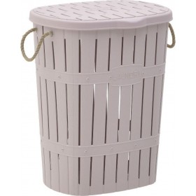 Inart 6-65-886-0014 Καλάθι Απλύτων Πλαστικό 45x35x56cm Ροζ